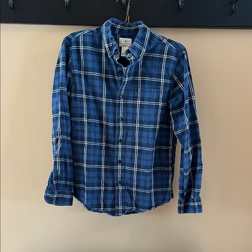 L.L. Bean Navy Flannel Men's Shirt